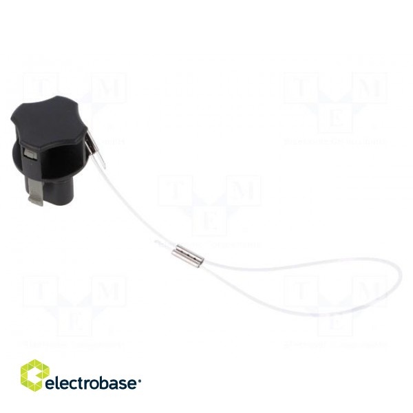 Protection cover | female connectors | cord | black image 1