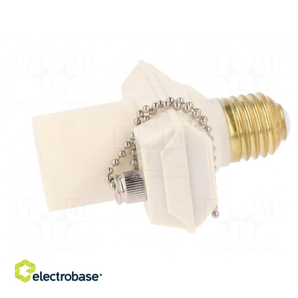 Connector: AC supply | adapter | 2P | 250VAC | 4A | white | screw-in image 3