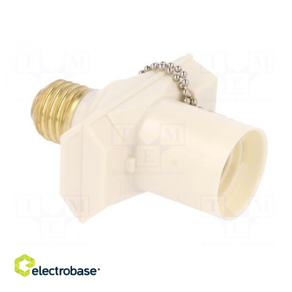 Connector: AC supply | adapter | 2P | 250VAC | 4A | white | screw-in фото 8