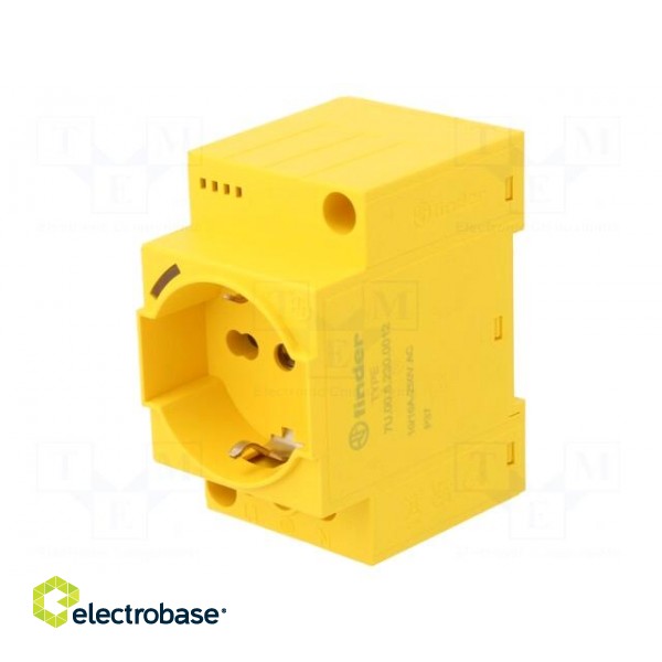 Connector: AC supply | female | socket | 250VAC | 16A | Type: with LED image 1