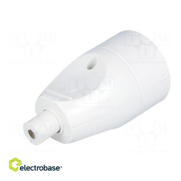 Connector: AC supply | female | socket | 2P | 250VAC | 16A | Type: round фото 6
