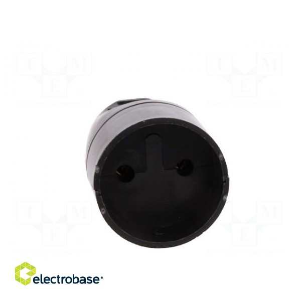 Connector: AC supply | female | socket | 2P | 250VAC | 16A | Type: round paveikslėlis 9