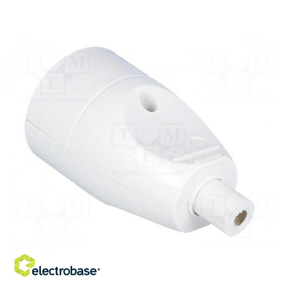 Connector: AC supply | female | socket | 2P | 250VAC | 16A | Type: round фото 4