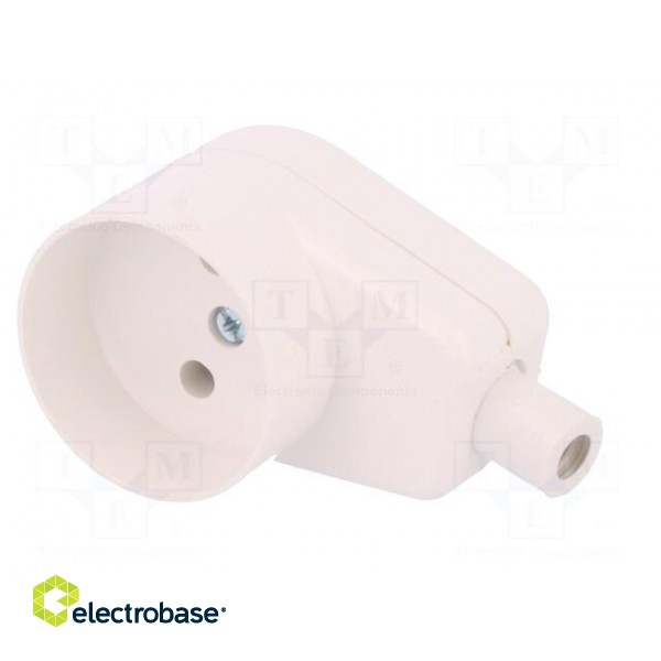 Connector: AC supply | female | socket | 2P | 250VAC | 16A | Type: round paveikslėlis 2