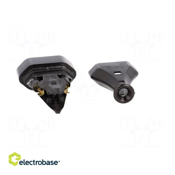 Connector: AC supply | female | socket | 2P | 250VAC | 2.5A | Type: flat paveikslėlis 5