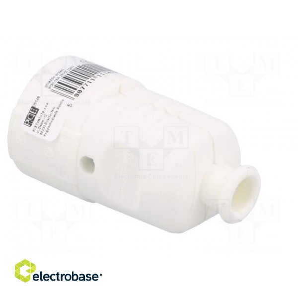Connector: AC supply | female | socket | 2P+PE | 230VAC | 16A | white image 4