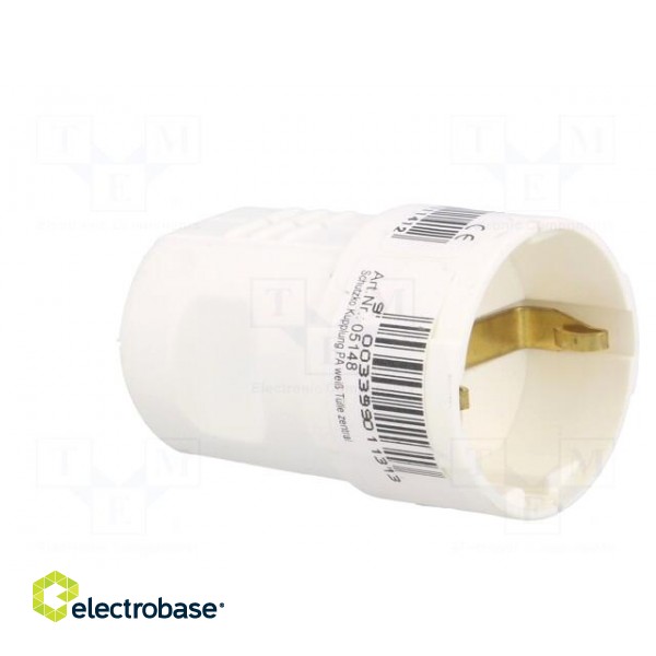 Connector: AC supply | female | socket | 2P+PE | 230VAC | 16A | white image 8