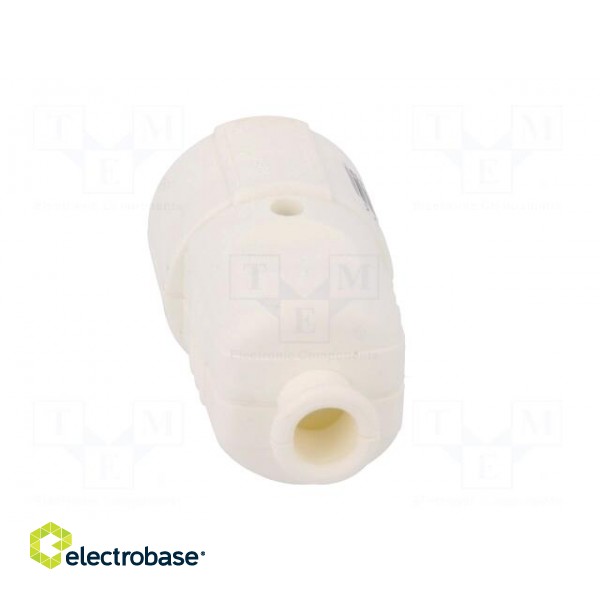 Connector: AC supply | female | socket | 2P+PE | 230VAC | 16A | white paveikslėlis 5