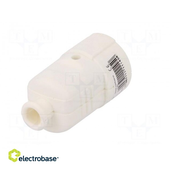Connector: AC supply | female | socket | 2P+PE | 230VAC | 16A | white paveikslėlis 6