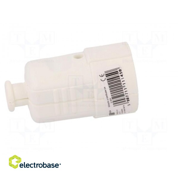 Connector: AC supply | female | socket | 2P+PE | 230VAC | 16A | white image 7