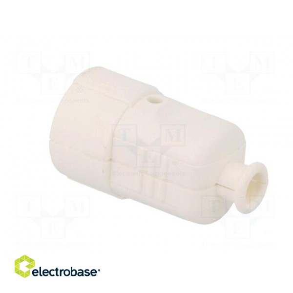 Connector: AC supply | female | socket | 2P+PE | 230VAC | 16A | white image 4