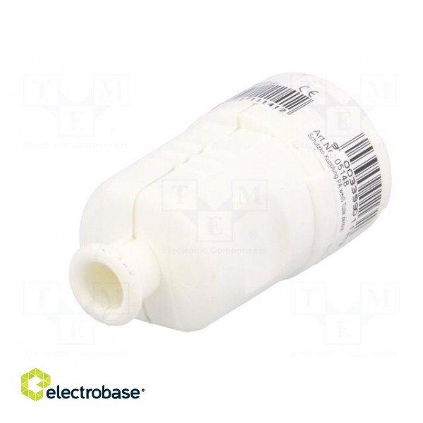 Connector: AC supply | female | socket | 2P+PE | 230VAC | 16A | white image 6