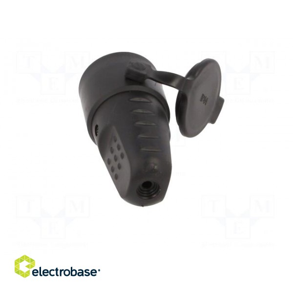 Connector: AC supply | female | socket | 2P+PE | 250VAC | 16A | black фото 5