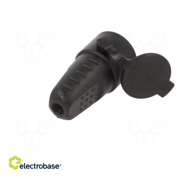 Connector: AC supply | female | socket | 2P+PE | 250VAC | 16A | black image 6