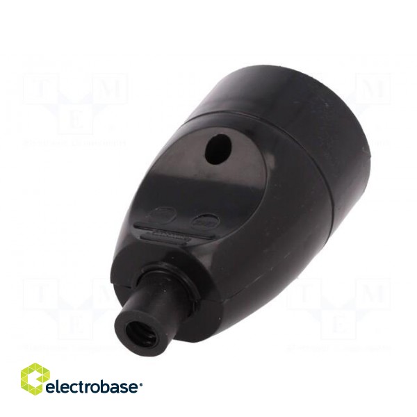 Connector: AC supply | female | socket | 2P+PE | 250VAC | 16A | black image 6