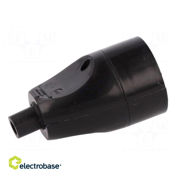 Connector: AC supply | female | socket | 2P+PE | 250VAC | 16A | black фото 7