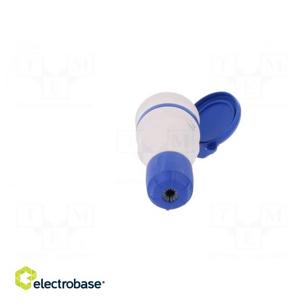 Connector: AC supply | female | socket | 2P+PE | 250VAC | 16A | blue,grey фото 5