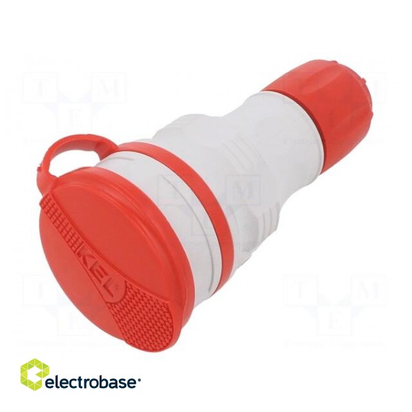 Connector: AC supply | female | socket | 2P+PE | 250VAC | 16A | for cable paveikslėlis 1