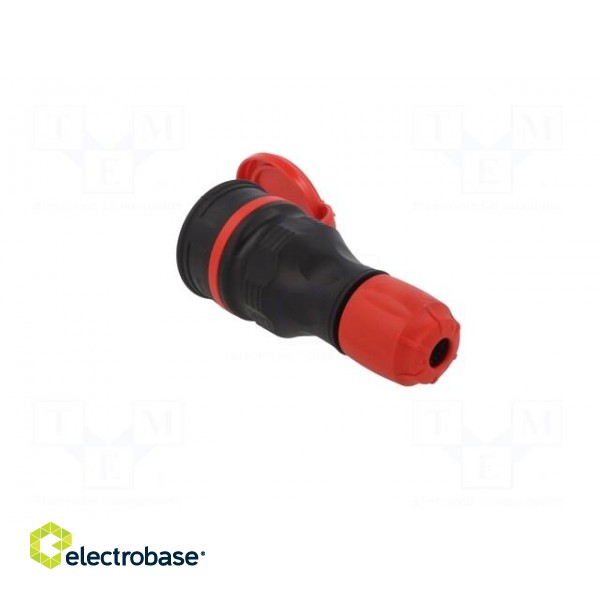 Connector: AC supply | female | socket | 2P+PE | 250VAC | 16A | for cable фото 4