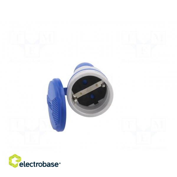 Connector: AC supply | female | socket | 2P+PE | 250VAC | 16A | for cable paveikslėlis 9