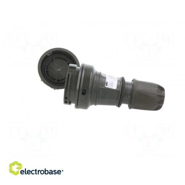 Connector: AC supply | female | socket | 2P+PE | 250VAC | 16A | green фото 3