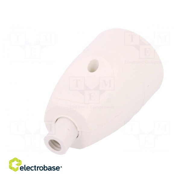 Connector: AC supply | female | socket | 2P+PE | 250VAC | 16A | white paveikslėlis 6