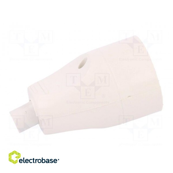 Connector: AC supply | female | socket | 2P+PE | 250VAC | 16A | white paveikslėlis 7