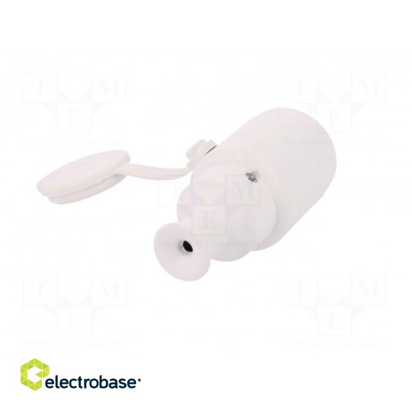 Connector: AC supply | female | socket | 2P+PE | 250VAC | 16A | white image 6