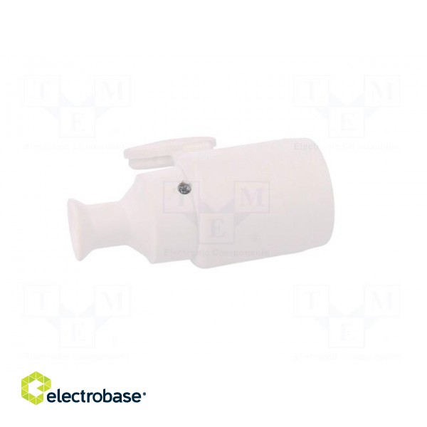 Connector: AC supply | female | socket | 2P+PE | 250VAC | 16A | white image 7
