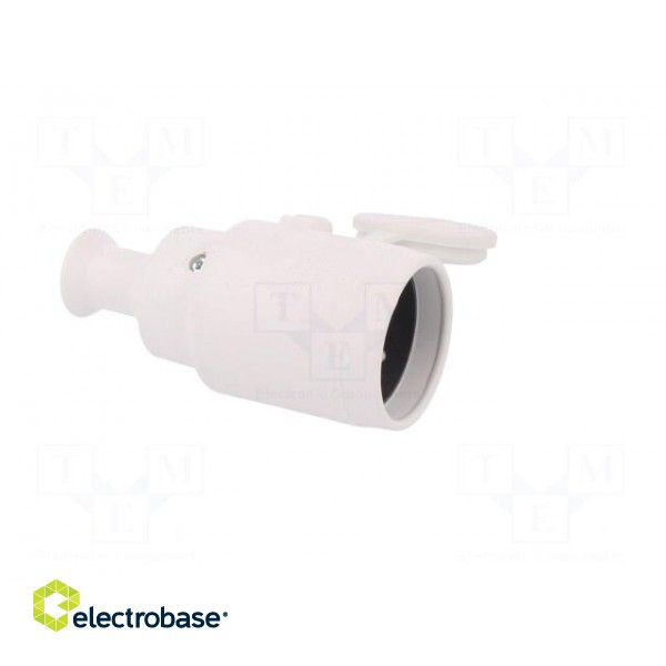 Connector: AC supply | female | socket | 2P+PE | 250VAC | 16A | white image 8