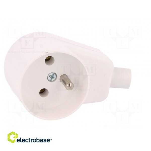 Connector: AC supply | female | socket | 2P+PE | 250VAC | 16A | white фото 9