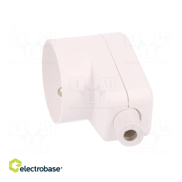 Connector: AC supply | female | socket | 2P+PE | 250VAC | 16A | white image 3