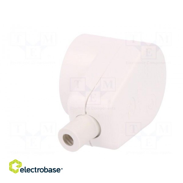 Connector: AC supply | female | socket | 2P+PE | 250VAC | 16A | white фото 4