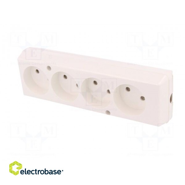 Connector: AC supply | female | splitter | 2P | 250VAC | 16A | Type: round фото 2