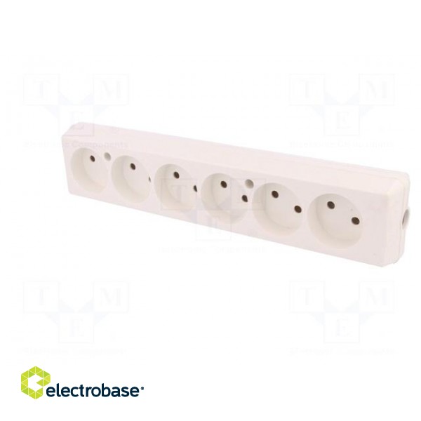 Connector: AC supply | female | splitter | 2P | 250VAC | 16A | Type: round image 2