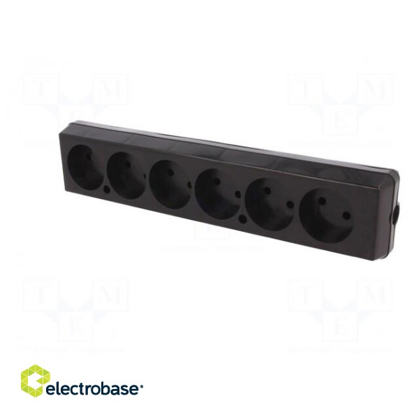Connector: AC supply | female | splitter | 2P | 250VAC | 16A | Type: round paveikslėlis 2