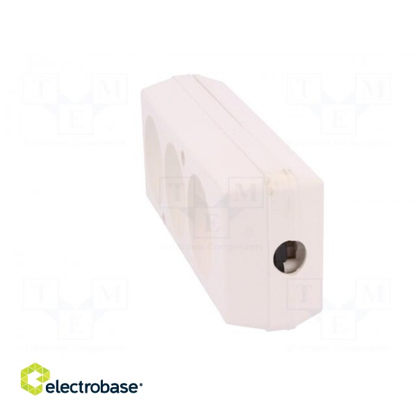 Connector: AC supply | female | splitter | 2P | 250VAC | 16A | Type: round paveikslėlis 3