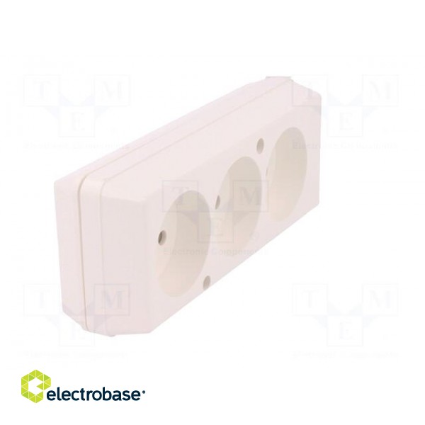 Connector: AC supply | female | splitter | 2P | 250VAC | 16A | Type: round paveikslėlis 8