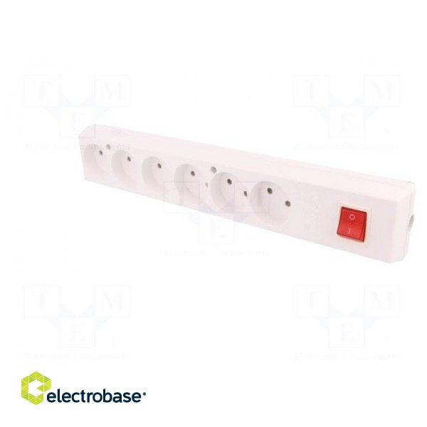 Connector: AC supply | female | splitter | 2P | 250VAC | 16A | white | IP20 image 2