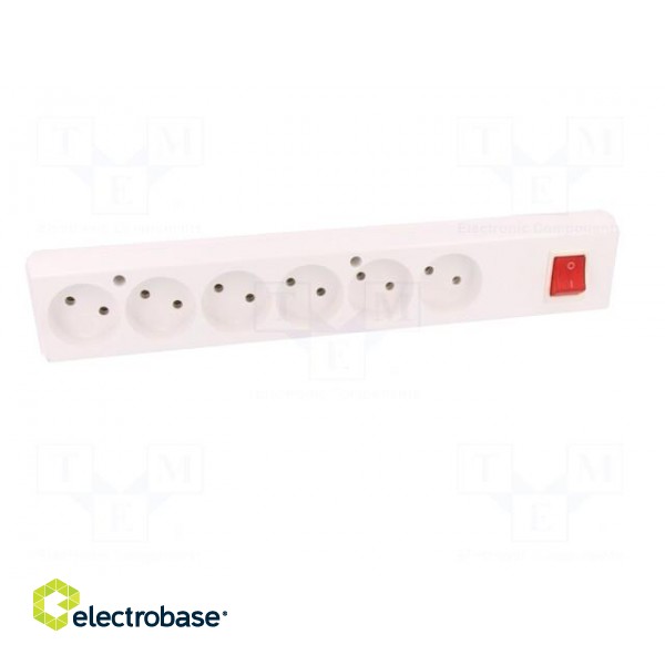 Connector: AC supply | female | splitter | 2P | 250VAC | 16A | white | IP20 image 9