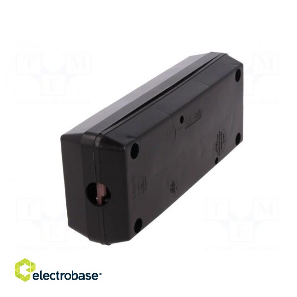 Connector: AC supply | female | splitter | 2P+PE | 250VAC | 16A | black image 4