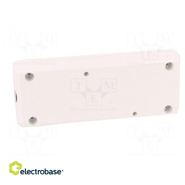 Connector: AC supply | female | splitter | 2P+PE | 250VAC | 16A | white image 5