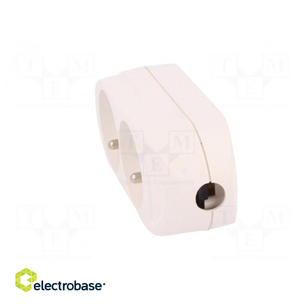 Connector: AC supply | female | splitter | 2P+PE | 250VAC | 16A | white paveikslėlis 3