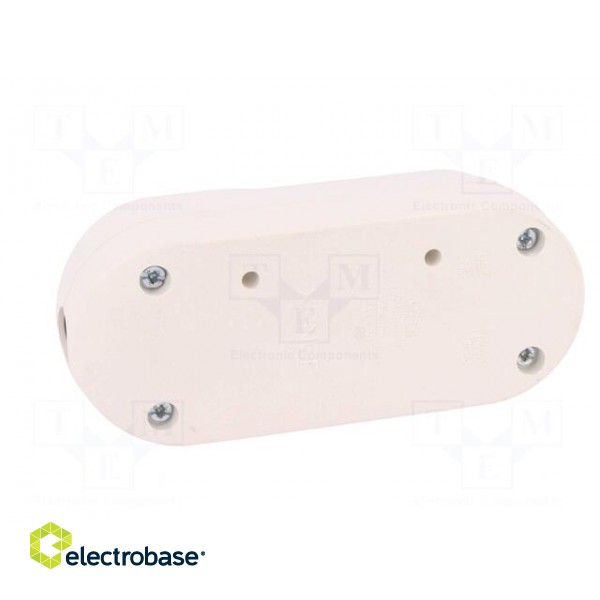 Connector: AC supply | female | splitter | 2P+PE | 250VAC | 16A | white paveikslėlis 5
