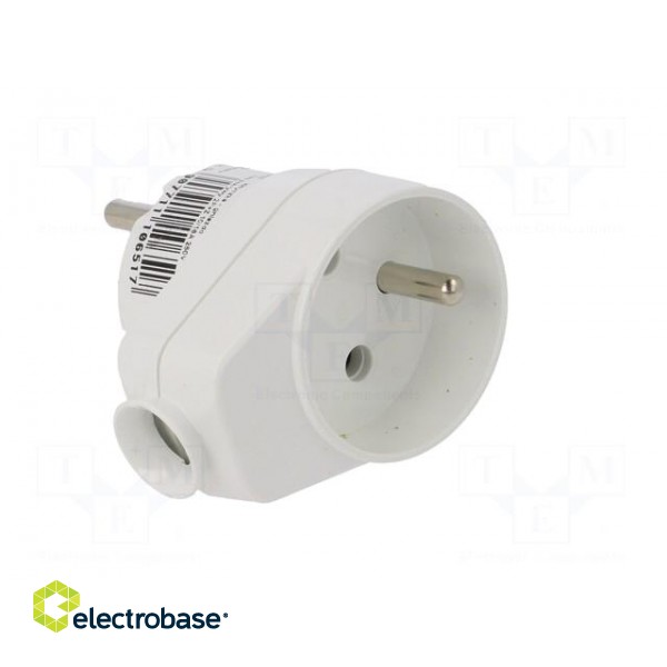 Connector: AC supply | male + female | plug/socket | 2P+PE | 250VAC paveikslėlis 4