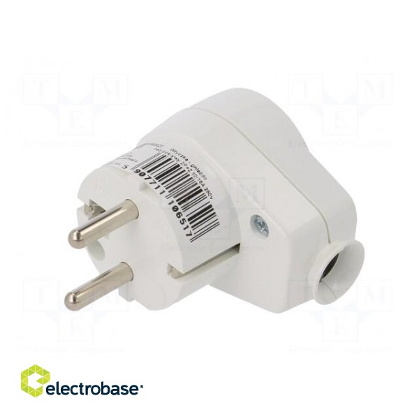 Connector: AC supply | male + female | plug/socket | 2P+PE | 250VAC paveikslėlis 2