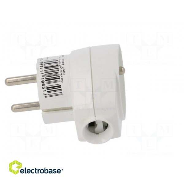 Connector: AC supply | male + female | plug/socket | 2P+PE | 250VAC фото 3