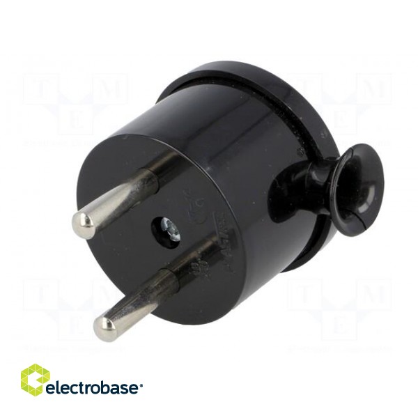 Connector: AC supply | male | plug | 2P | 230VAC | 16A | Type: MINI,round image 2