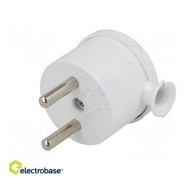 Connector: AC supply | male | plug | 2P | 230VAC | 16A | Type: round,MINI image 2