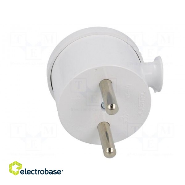 Connector: AC supply | male | plug | 2P | 230VAC | 16A | Type: round,MINI image 9